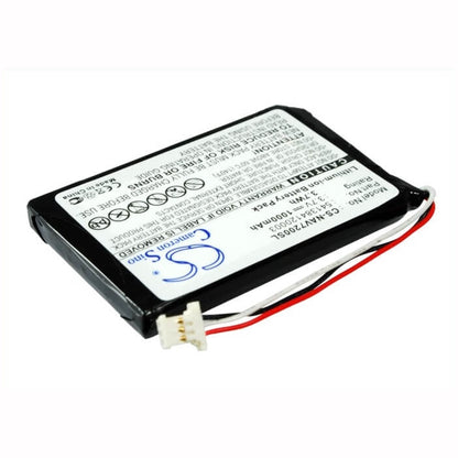 3.7V, 1000mAh, Li-ion Battery fits Navigon, 72 Easy, 72 Plus Live, 3.7Wh