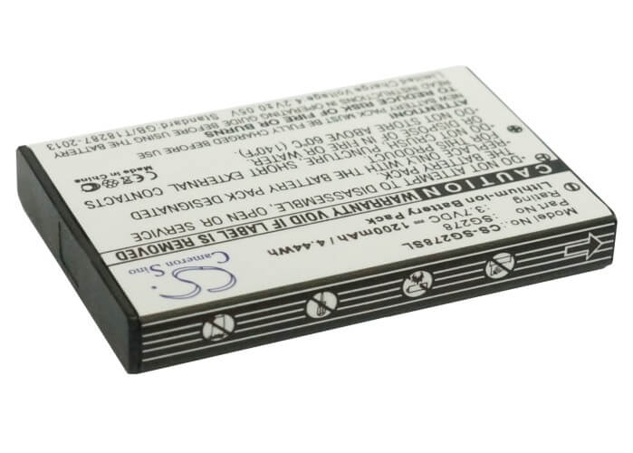 3.7V, 1200mAh, Li-ion Battery fits Zycast, Sg-278, 4.44Wh