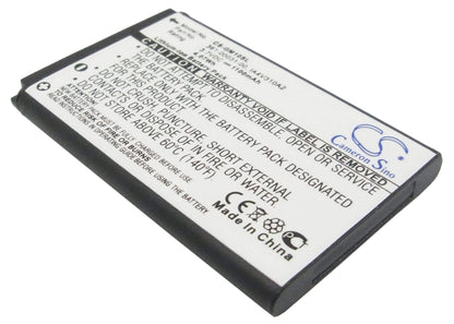3.7V, 1100mAh, Li-ion Battery fits Xplova, G3, 4.07Wh