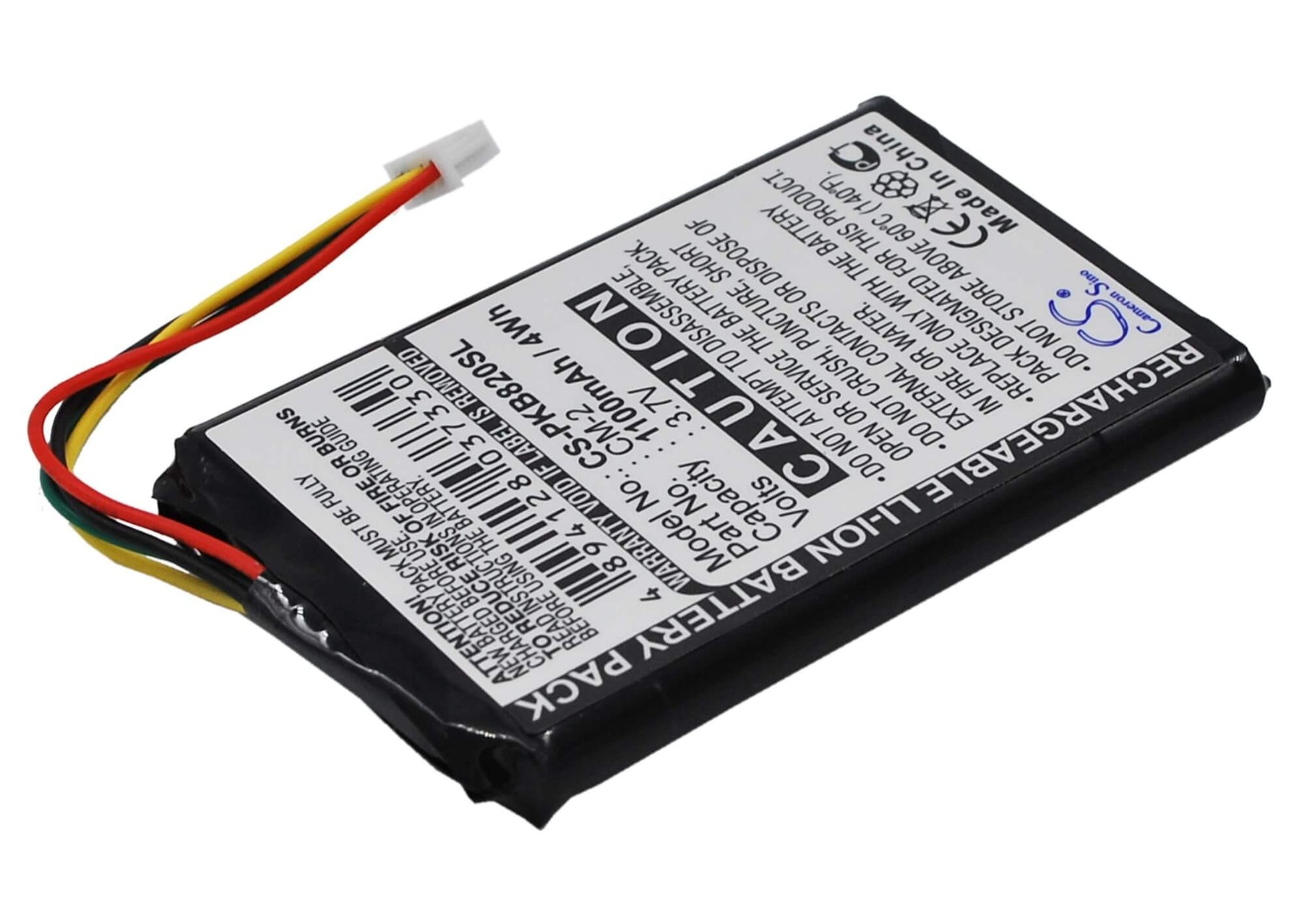 3.7V, 1100mAh, Li-ion Battery fits Packard Bell, Compasseo 500, Compasseo 820, 4.07Wh