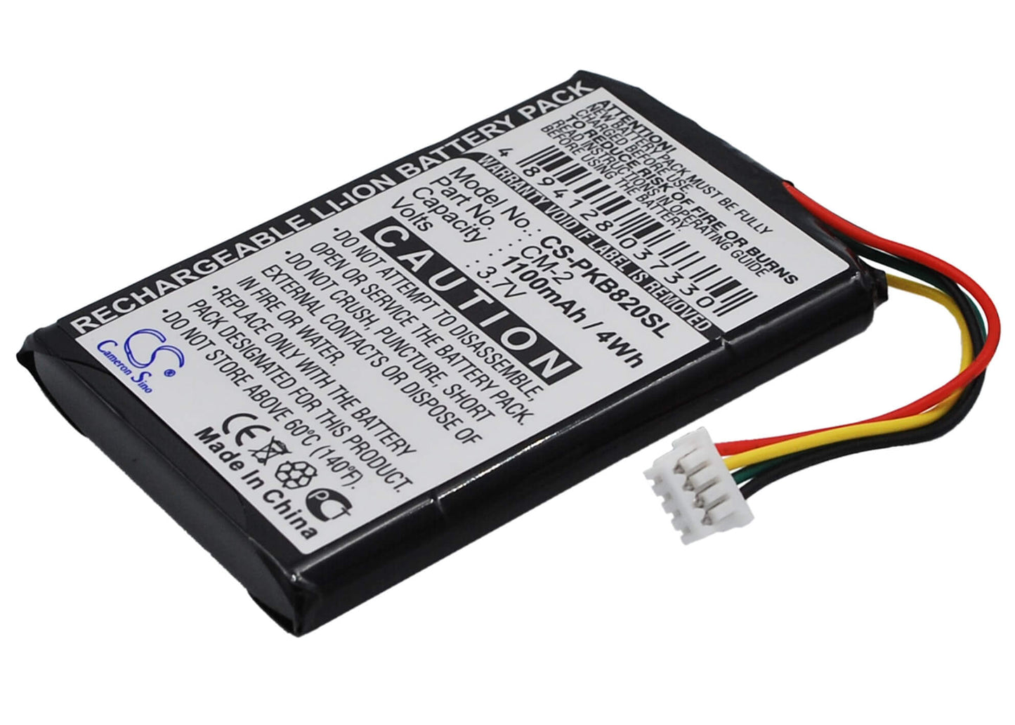 3.7V, 1100mAh, Li-ion Battery fits Packard Bell, Compasseo 500, Compasseo 820, 4.07Wh
