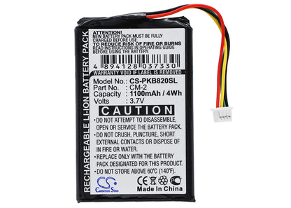 3.7V, 1100mAh, Li-ion Battery fits Packard Bell, Compasseo 500, Compasseo 820, 4.07Wh