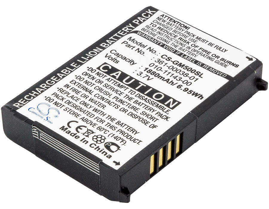 3.7V, 1880mAh, Li-ion Battery fits Garmin, Aera 500, Aera 510, 6.956Wh
