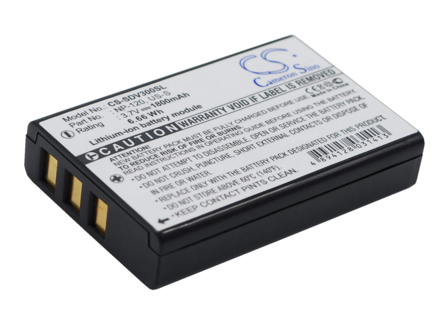 3.7V, 1800mAh, Li-ion Battery fits Sonocaddie, Autoplay, V300, 6.66Wh