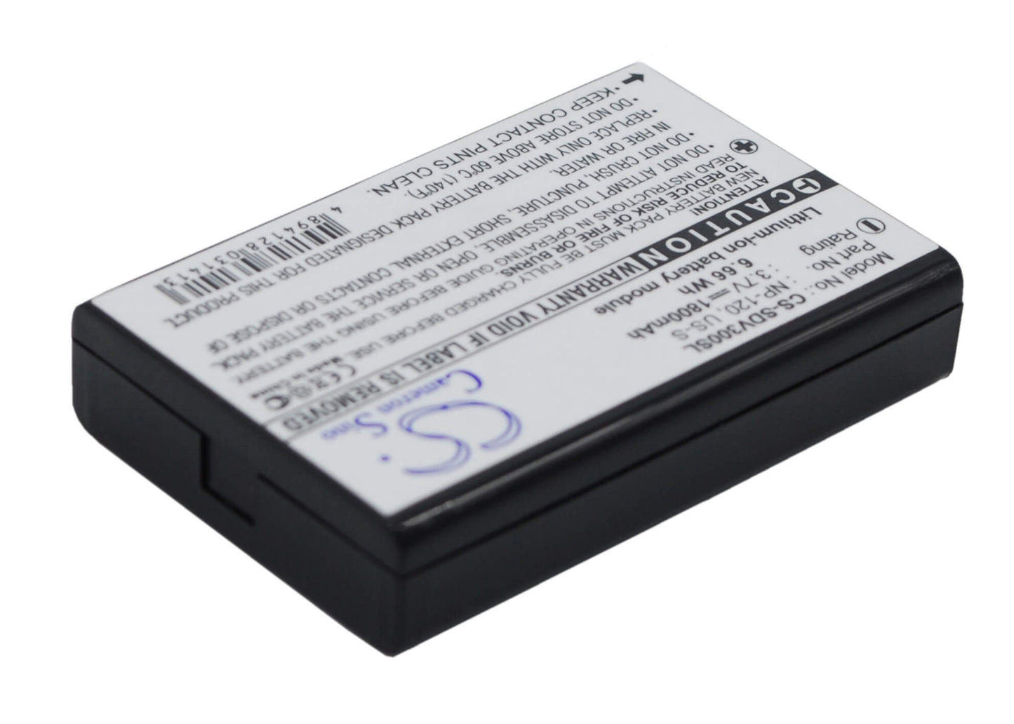 3.7V, 1800mAh, Li-ion Battery fits Sonocaddie, Autoplay, V300, 6.66Wh