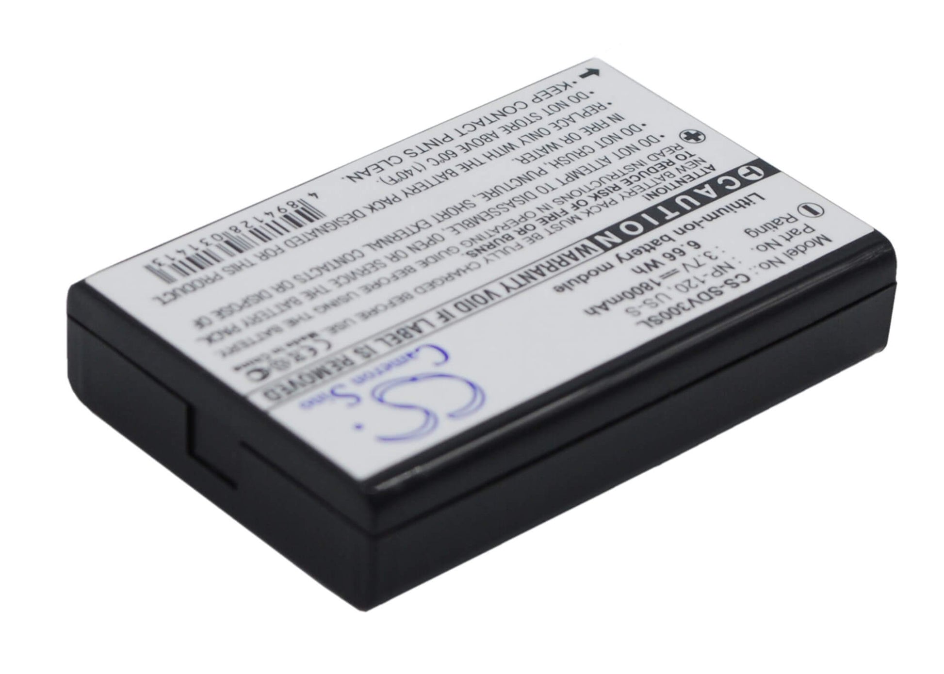 3.7V, 1800mAh, Li-ion Battery fits Sonocaddie, Autoplay, V300, 6.66Wh