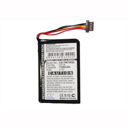 3.7V, 1100mAh, Li-ion Battery fits Tomtom, 4cp0.002.06, Go 740 Live, 4.07Wh