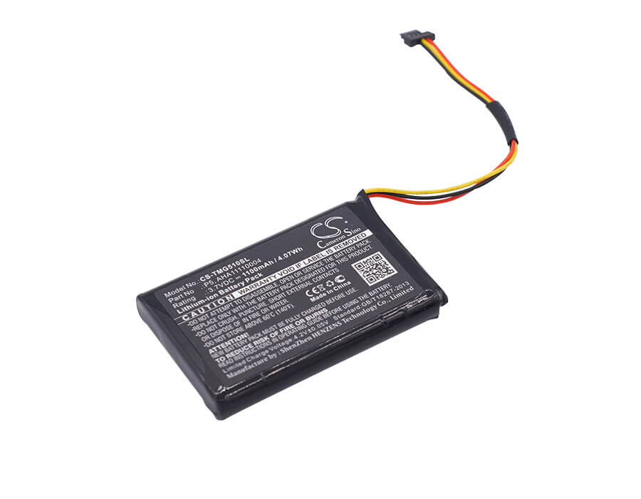 3.7V, 1100mAh, Li-ion Battery fits Tomtom, 4fa50, Go 510, 4.07Wh