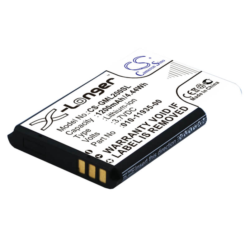 3.7V, 1200mAh, Li-ion Battery fits Garmin, 010-01055-15, 010-02184-01, 4.44Wh