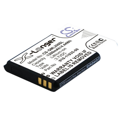 3.7V, 1200mAh, Li-ion Battery fits Garmin, 010-01055-15, 010-02184-01, 4.44Wh