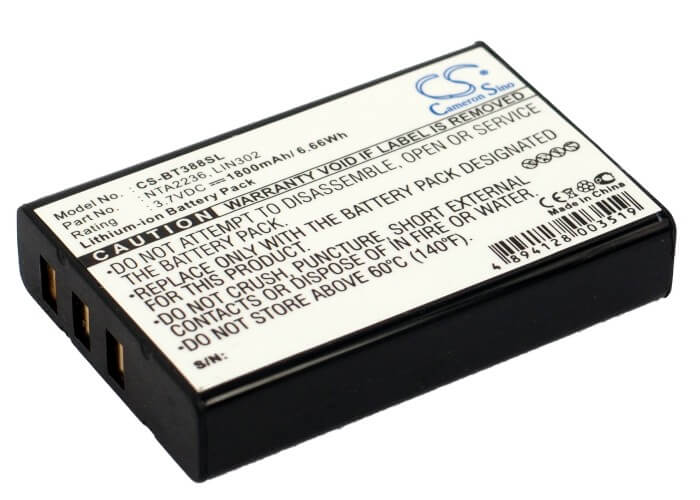 3.7V, 1800mAh, Li-ion Battery fits Gns, 5840, 5843, 6.66Wh