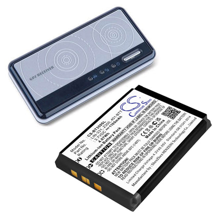 3.7V, 1100mAh, Li-ion Battery fits Globalsat, Bt-359, Bt-359w, 4.07Wh