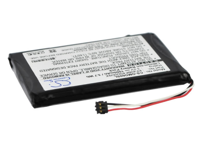 3.7V, 1000mAh, Li-ion Battery fits Garmin, Approach G6, 3.7Wh