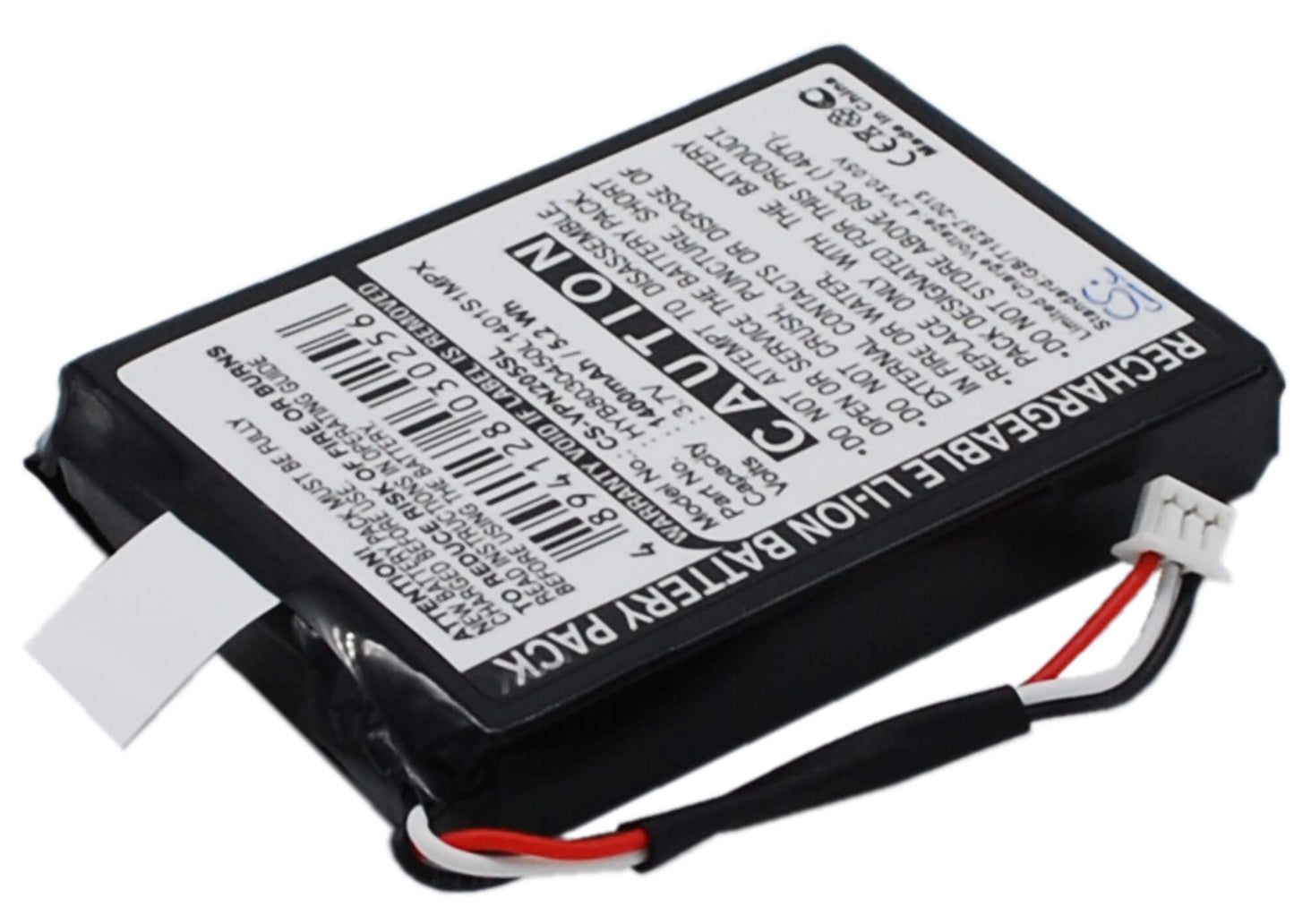 3.7V, 1400mAh, Li-ion Battery fits Vdo Dayton, Ma3060, Pn1000, 5.18Wh