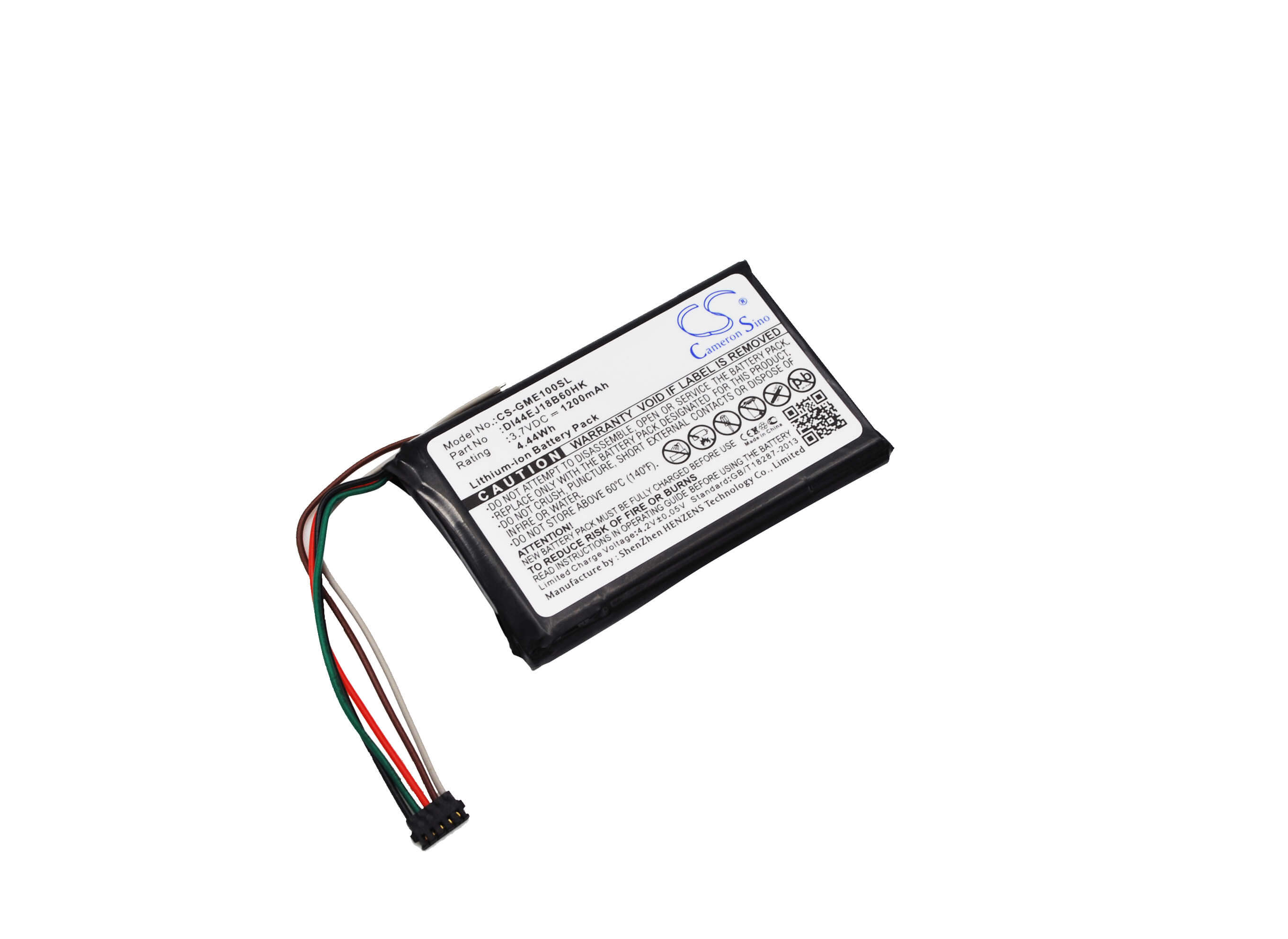3.7V, 1200mAh, Li-ion Battery fits Garmin, 010-01161-00, 010-020229-00, 4.44Wh