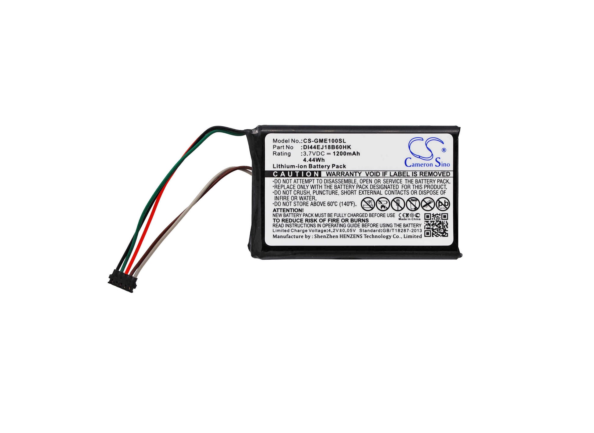 3.7V, 1200mAh, Li-ion Battery fits Garmin, 010-01161-00, 010-020229-00, 4.44Wh