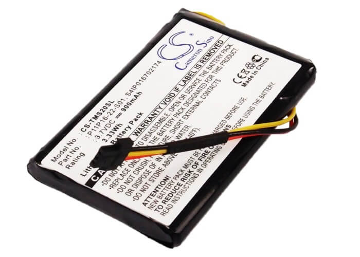 3.7V, 900mAh, Li-ion Battery fits Tomtom, 4et0.002.07, Start Xl, 3.33Wh