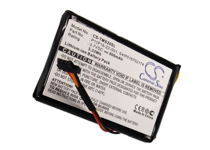 3.7V, 900mAh, Li-ion Battery fits Tomtom, 4et0.002.07, Start Xl, 3.33Wh