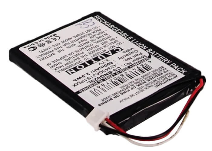 3.7V, 800mAh, Li-ion Battery fits Blaupunkt, Travelpilot 100, Travelpilot 1300, 2.96Wh
