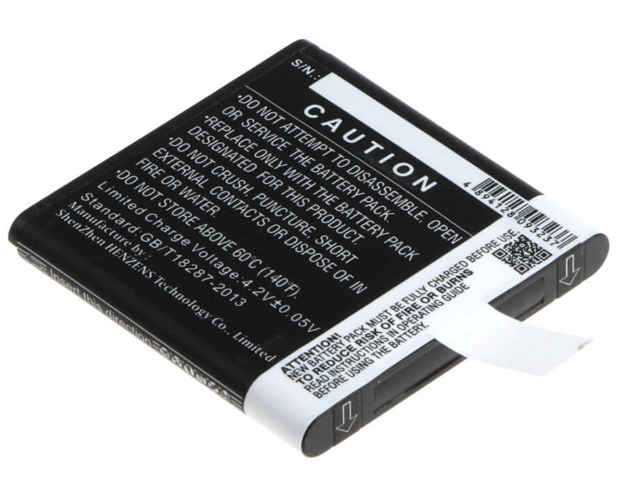 3.7V, 1800mAh, Li-ion Battery fits Falk, Ibex 25, Ibex 25 Touring, 6.66Wh