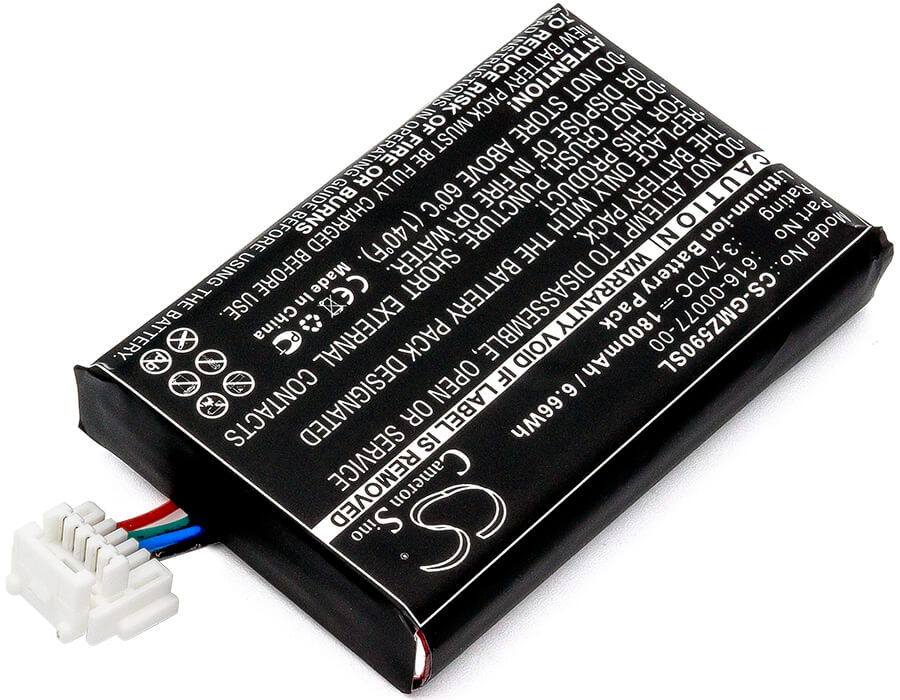 3.7V, 1800mAh, Li-ion Battery fits Garmin, 010-01603-10, Zumo 590, 6.66Wh