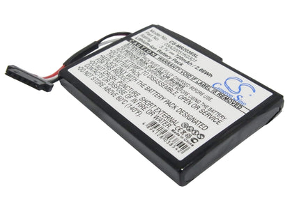 3.7V, 720mAh, Li-ion Battery fits Magellan, Roadmate 2035, Roadmate 2036, 2.664Wh