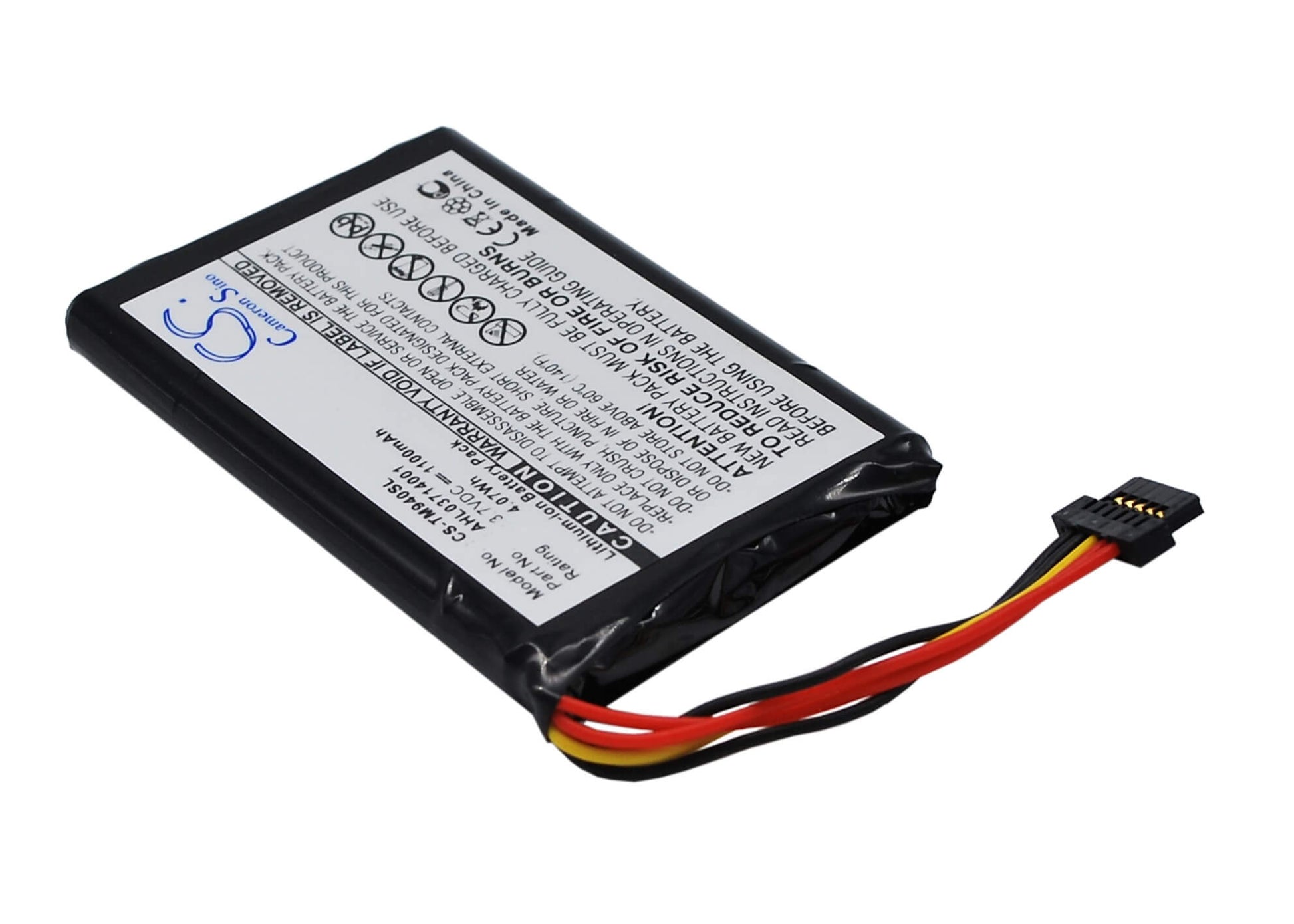 3.7V, 1100mAh, Li-ion Battery fits Tomtom, Go 940, Go 940 Live, 4.07Wh