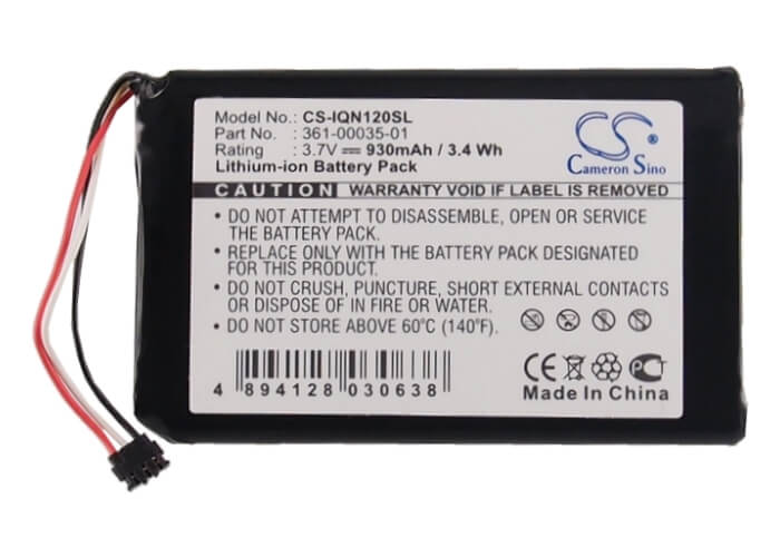 3.7V, 930mAh, Li-ion Battery fits Garmin, Drive Assist 50, Drive Assist 50lmt, 3.441Wh