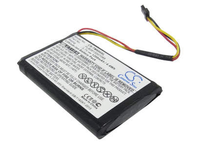 3.7V, 1200mAh, Li-ion Battery fits Tomtom, 4fc64 4fd6.001.00, Go 60, 4.44Wh