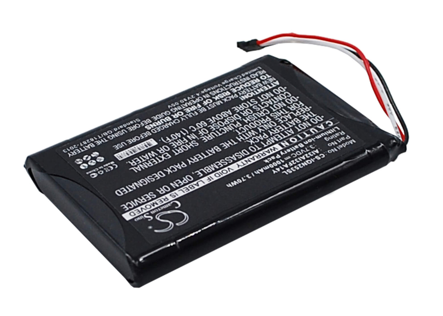 3.7V, 1000mAh, Li-ion Battery fits Garmin, 010-01187-01, Nuvi 2539lm, 3.7Wh