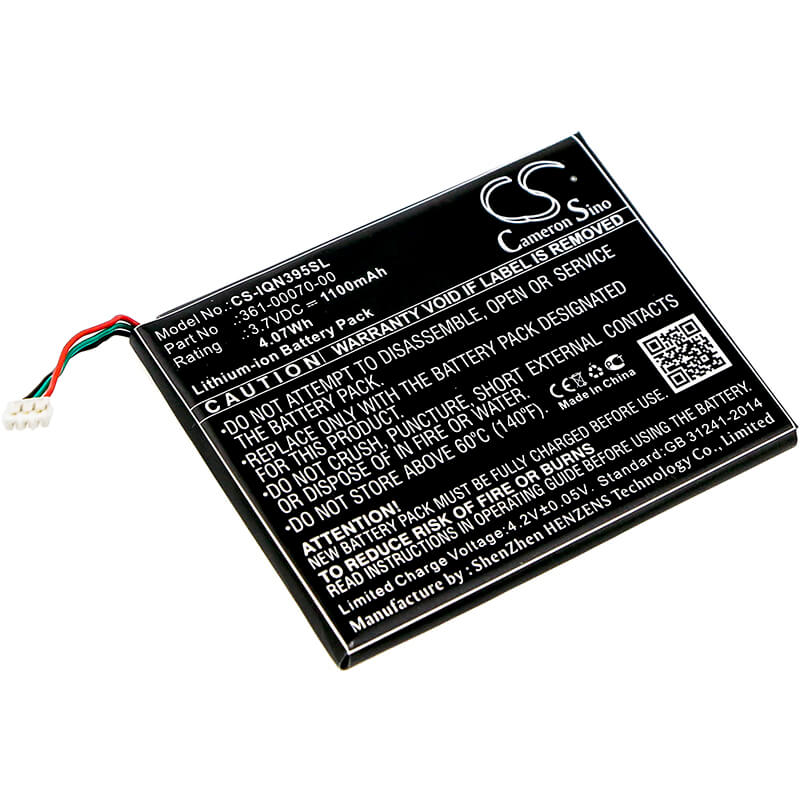 3.7V, 1100mAh, Li-ion Battery fits Garmin, 3597lmt, Nuvi 3597, 4.07Wh