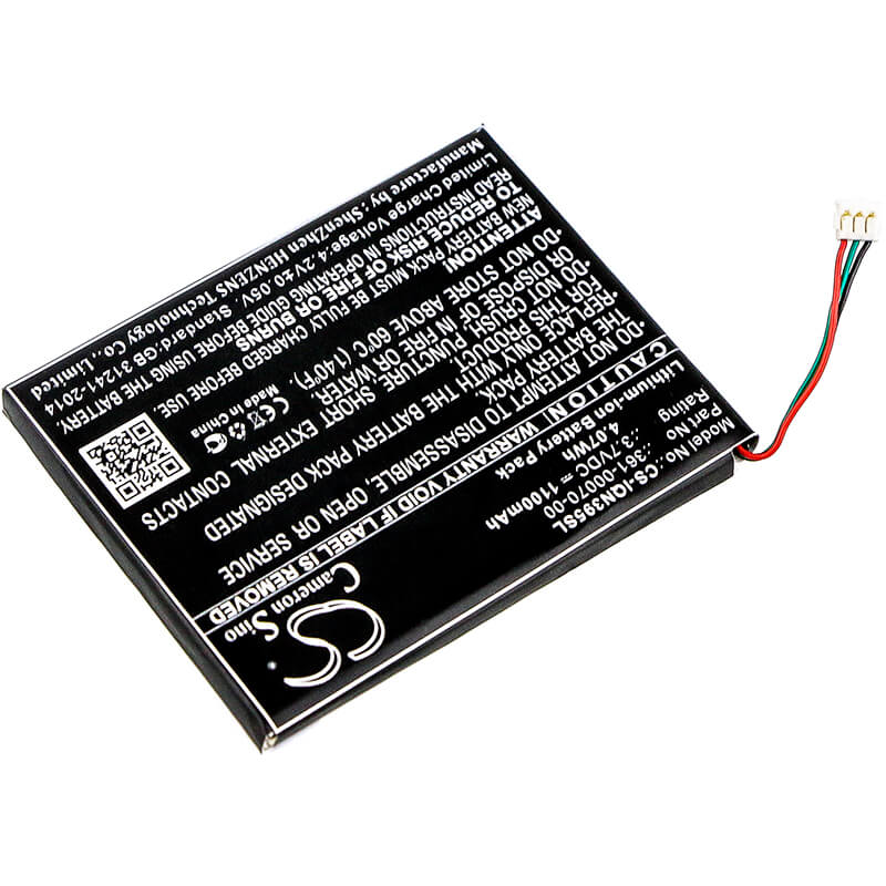 3.7V, 1100mAh, Li-ion Battery fits Garmin, 3597lmt, Nuvi 3597, 4.07Wh