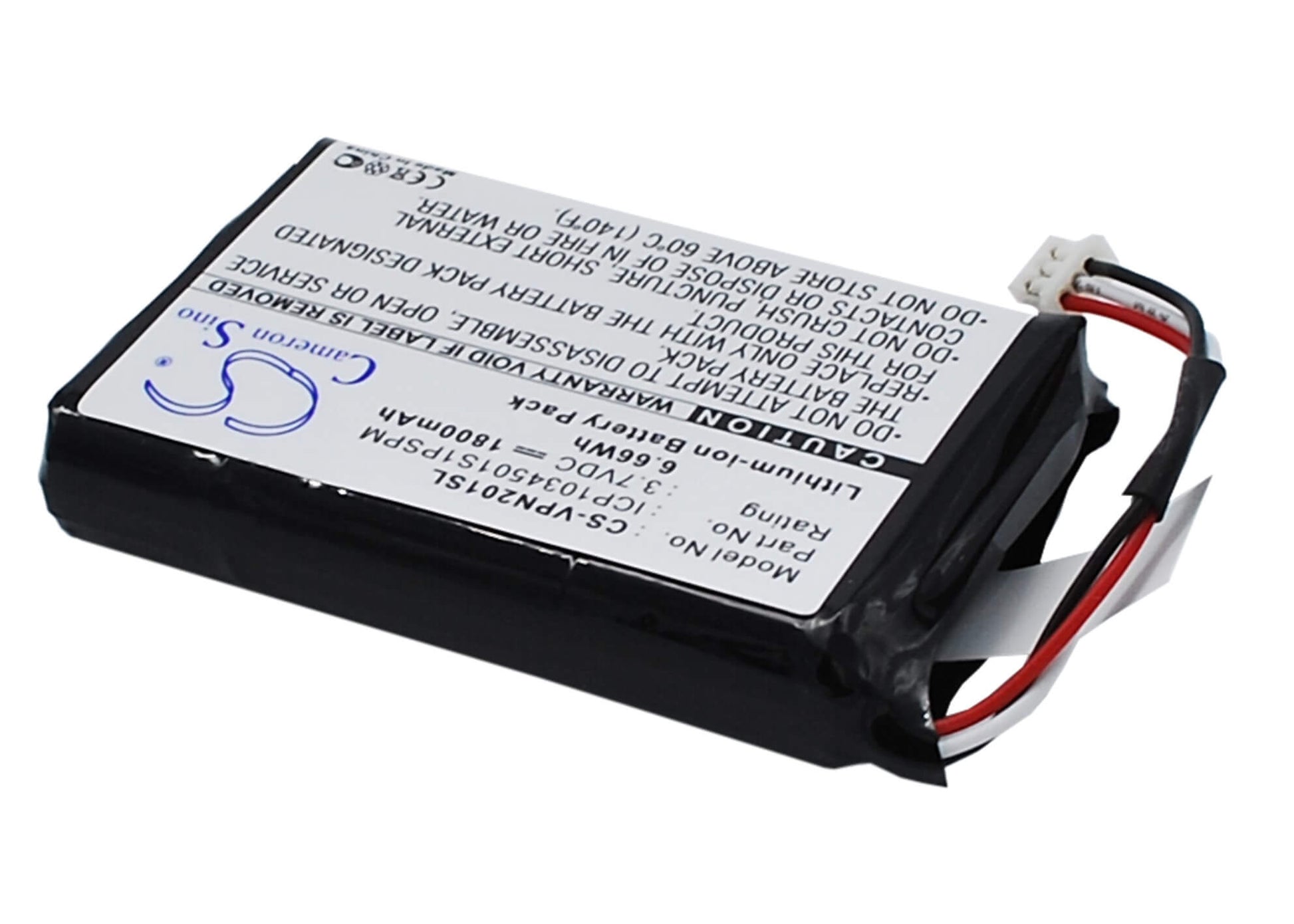 3.7V, 1800mAh, Li-ion Battery fits Vdo Dayton, Ms2010aus, 6.66Wh