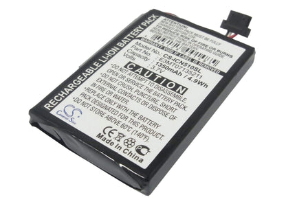 3.7V, 1350mAh, Li-ion Battery fits Navman, Icn 510, Icn 520, 4.995Wh