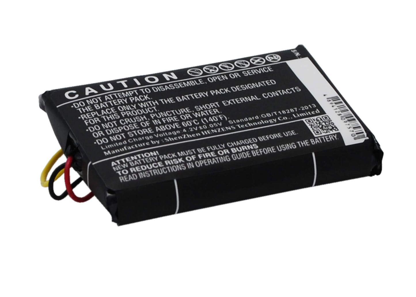 3.7V, 1750mAh, Li-Polymer Battery fits Falcom, Mambo 2, 6.475Wh