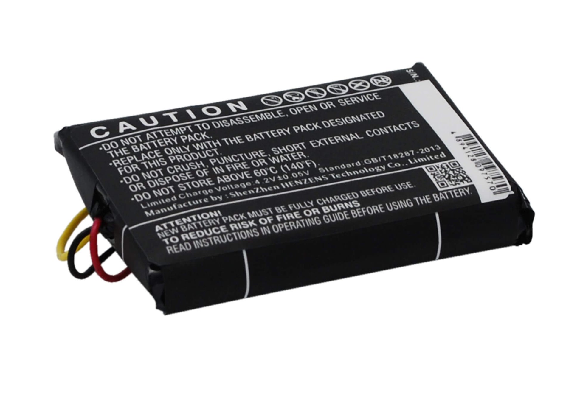 3.7V, 1750mAh, Li-Polymer Battery fits Falcom, Mambo 2, 6.475Wh