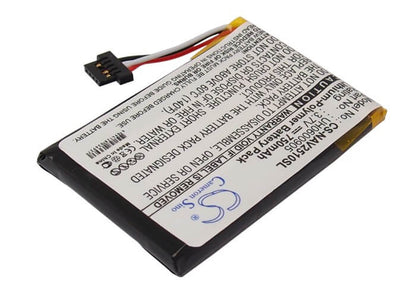 3.7V, 750mAh, Li-Polymer Battery fits Navigon, 2510, 2510 Explorer, 2.775Wh