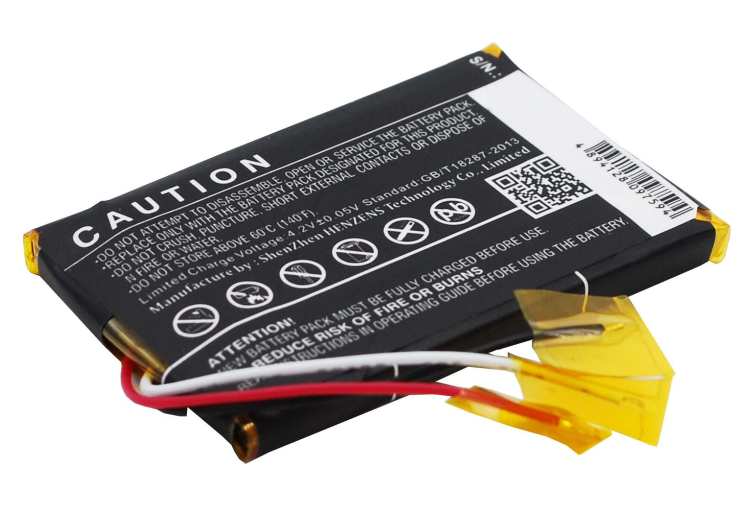 3.7V, 1100mAh, Li-Polymer Battery fits Prestigio, Geovision 5850hddvr, 4.07Wh