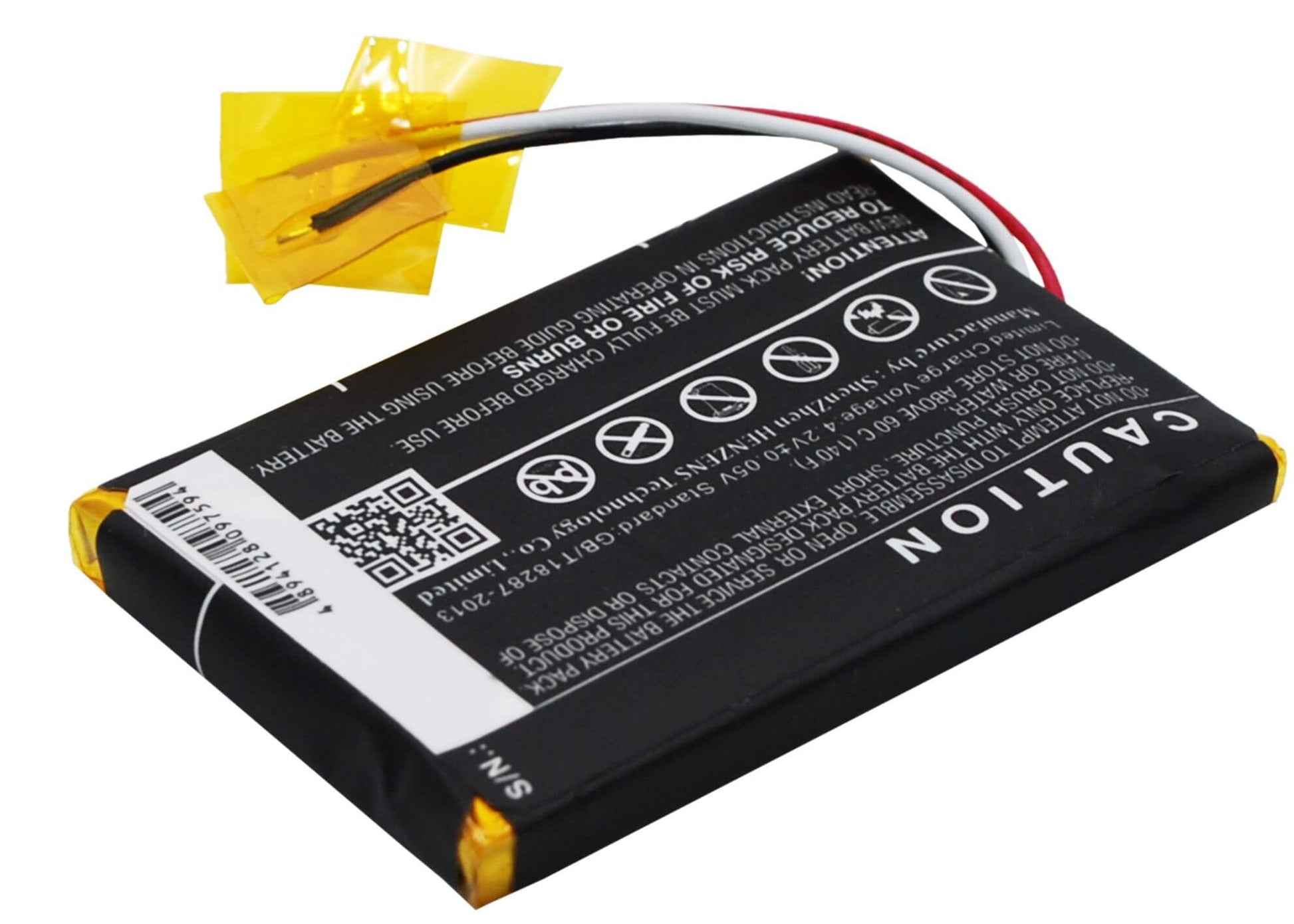 3.7V, 1100mAh, Li-Polymer Battery fits Prestigio, Geovision 5850hddvr, 4.07Wh