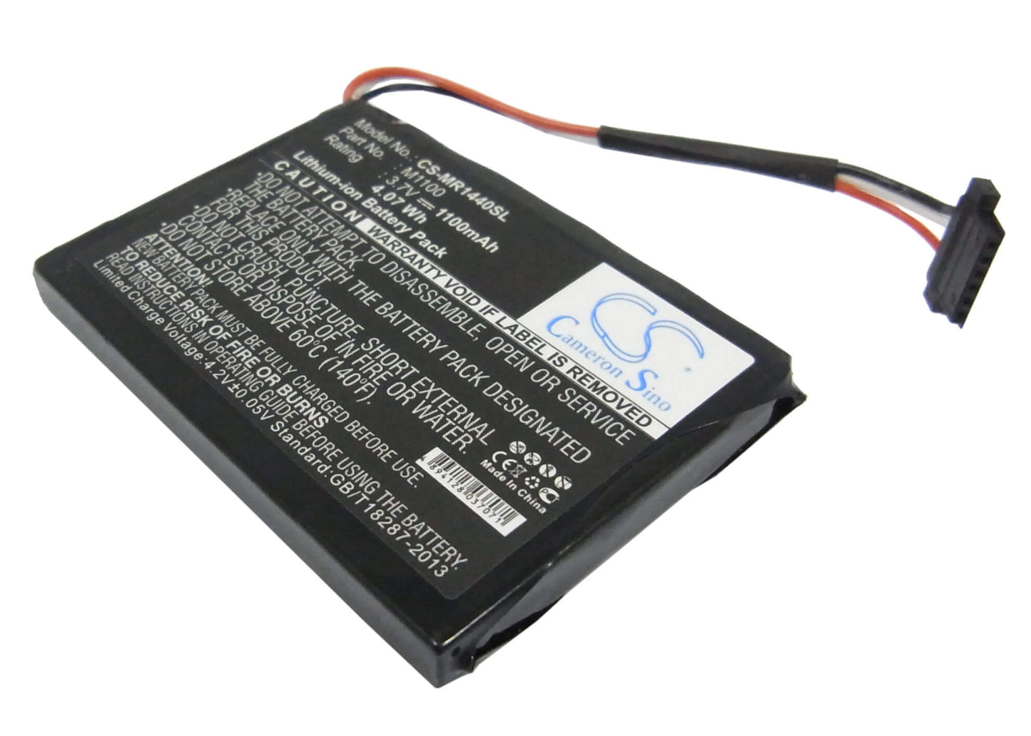 3.7V, 1100mAh, Li-ion Battery fits Magellan, Roadmate 1440, 4.07Wh