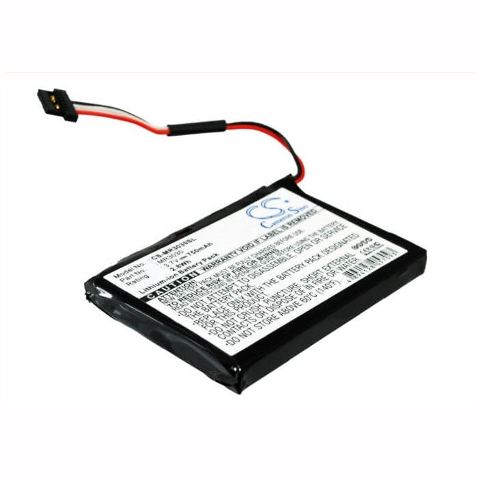 3.7V, 750mAh, Li-ion Battery fits Magellan, Roadmate 3030, Roadmate 3030-lm, 2.775Wh