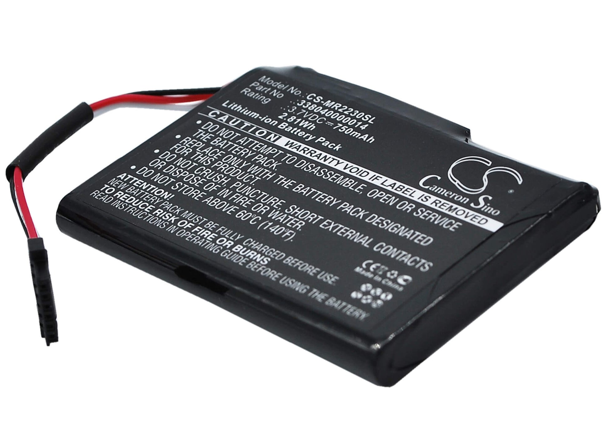 3.7V, 750mAh, Li-ion Battery fits Magellan, Roadmate 2230, Roadmate 2230t-lm, 2.775Wh