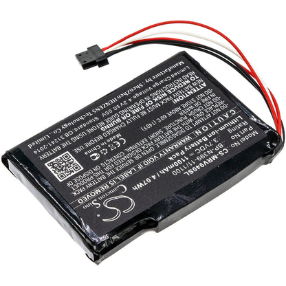 3.7V, 1100mAh, Li-ion Battery fits Magellan, Roadmate Rv 9490t-lmb, 4.07Wh