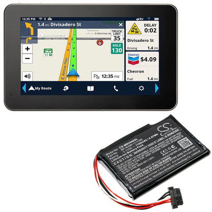 3.7V, 1100mAh, Li-ion Battery fits Magellan, Roadmate Rv 9490t-lmb, 4.07Wh