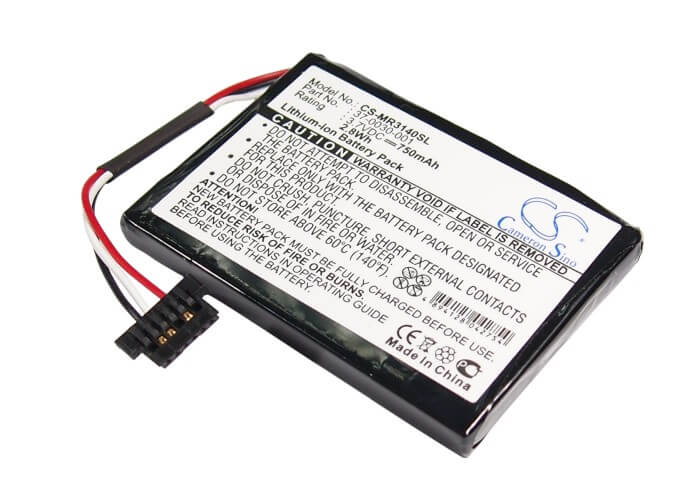 3.7V, 750mAh, Li-ion Battery fits Magellan, Maestro 3140, 2.775Wh