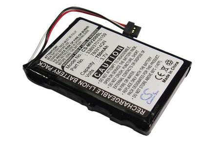 3.7V, 750mAh, Li-ion Battery fits Mitac, Mio Moov 200, Mio Moov 200e, 2.775Wh