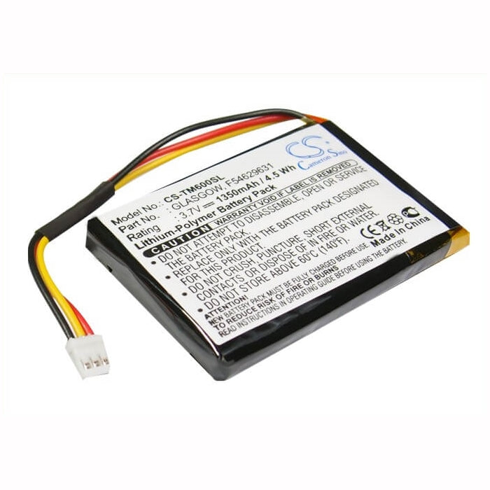 3.7V, 1350mAh, Li-Polymer Battery fits Tomtom, One V1, 4.995Wh