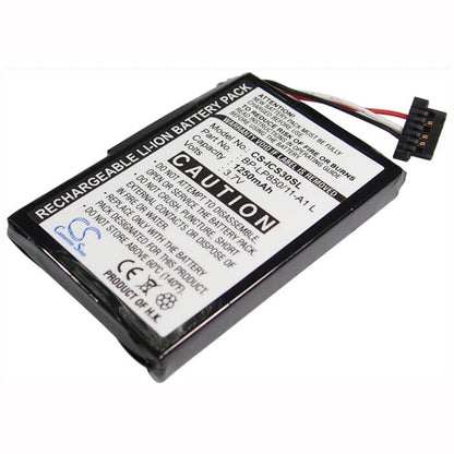 3.7V, 1250mAh, Li-ion Battery fits Navman, S30, S50, 4.625Wh
