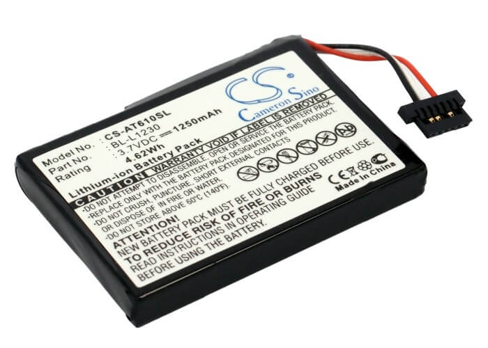 3.7V, 1250mAh, Li-ion Battery fits Airis, T610, T620, 4.625Wh