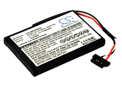 3.7V, 1100mAh, Li-ion Battery fits Magellan, Maestro 4000, Maestro 4000t, 4.07Wh